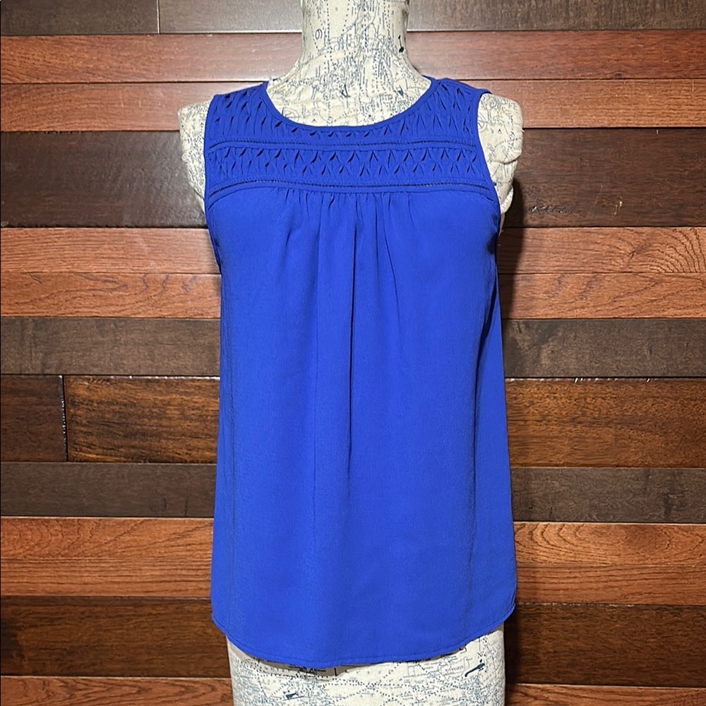 Elle Royal Blue Sleeveless Blouse